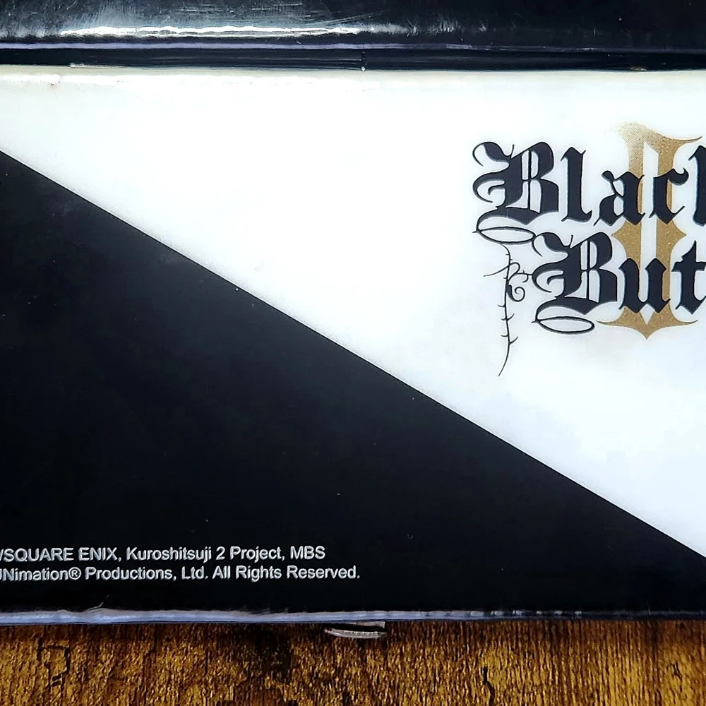 Black Butler Anime Clutch in Black and White with Purple Accent